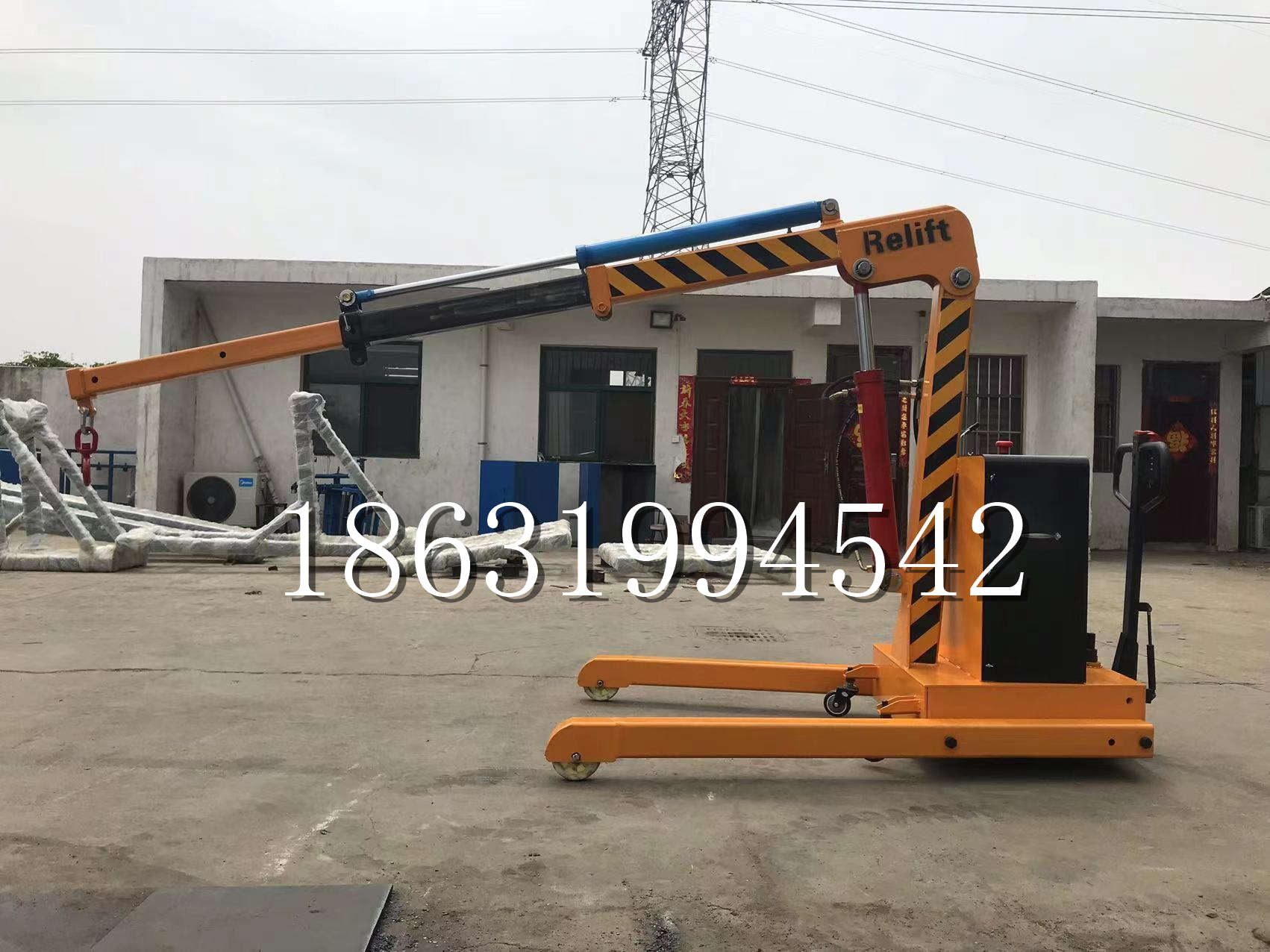 克什克腾旗久征定做3吨三轮随车吊 农用园林绿化移树吊 平板工程用小吊机